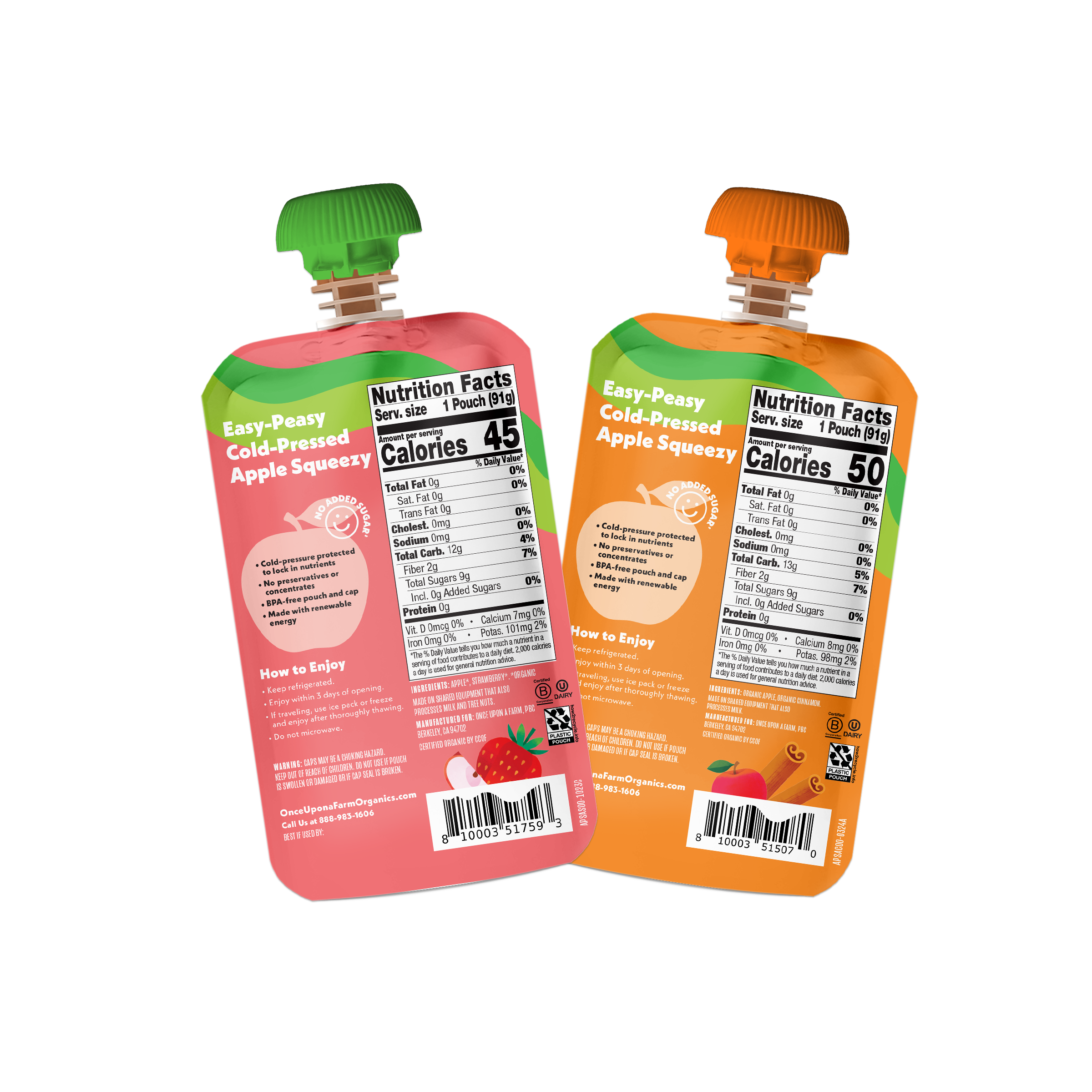 Mega Applesauce Pack Back of Packaging