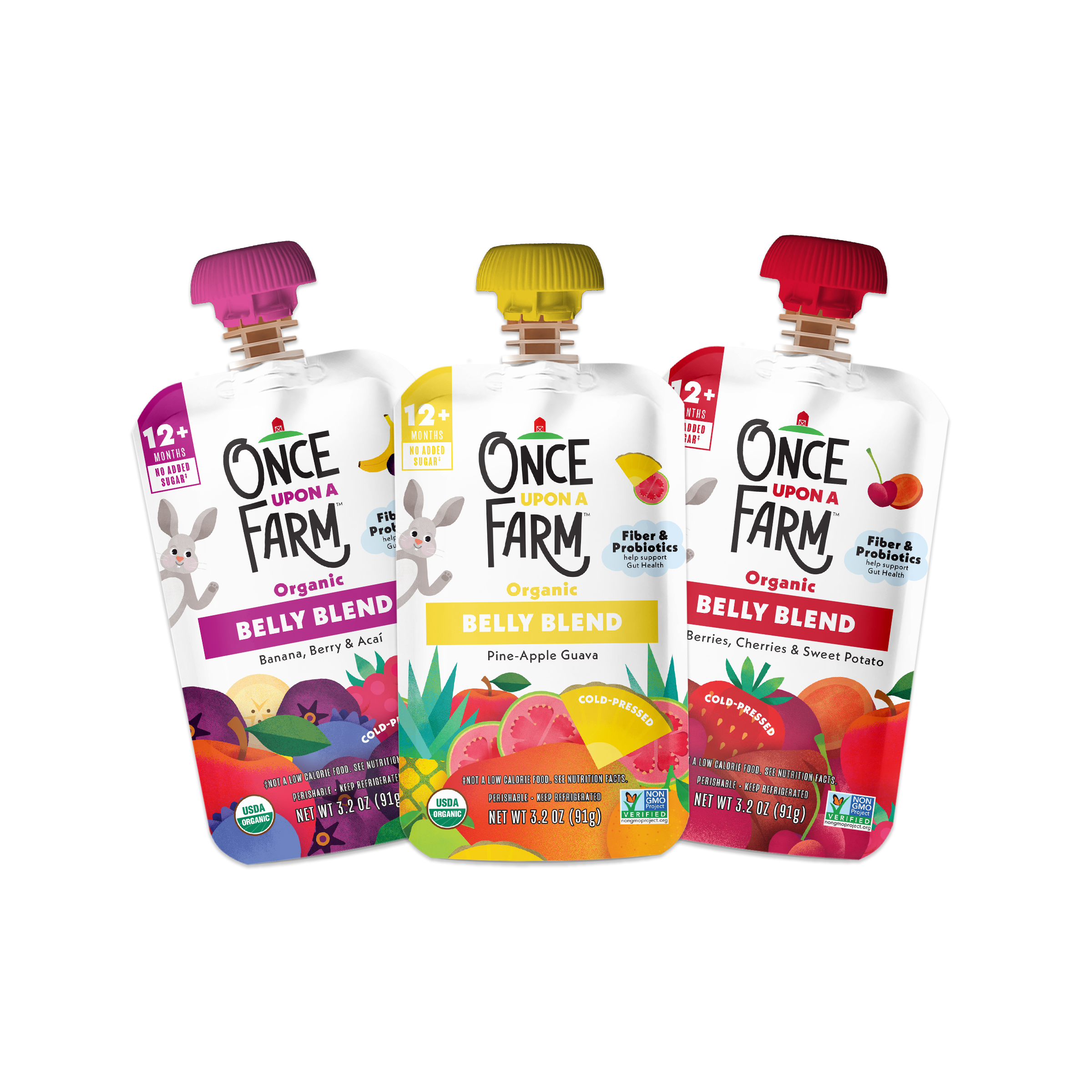 3-Pack Belly Blend pouches front of packaging