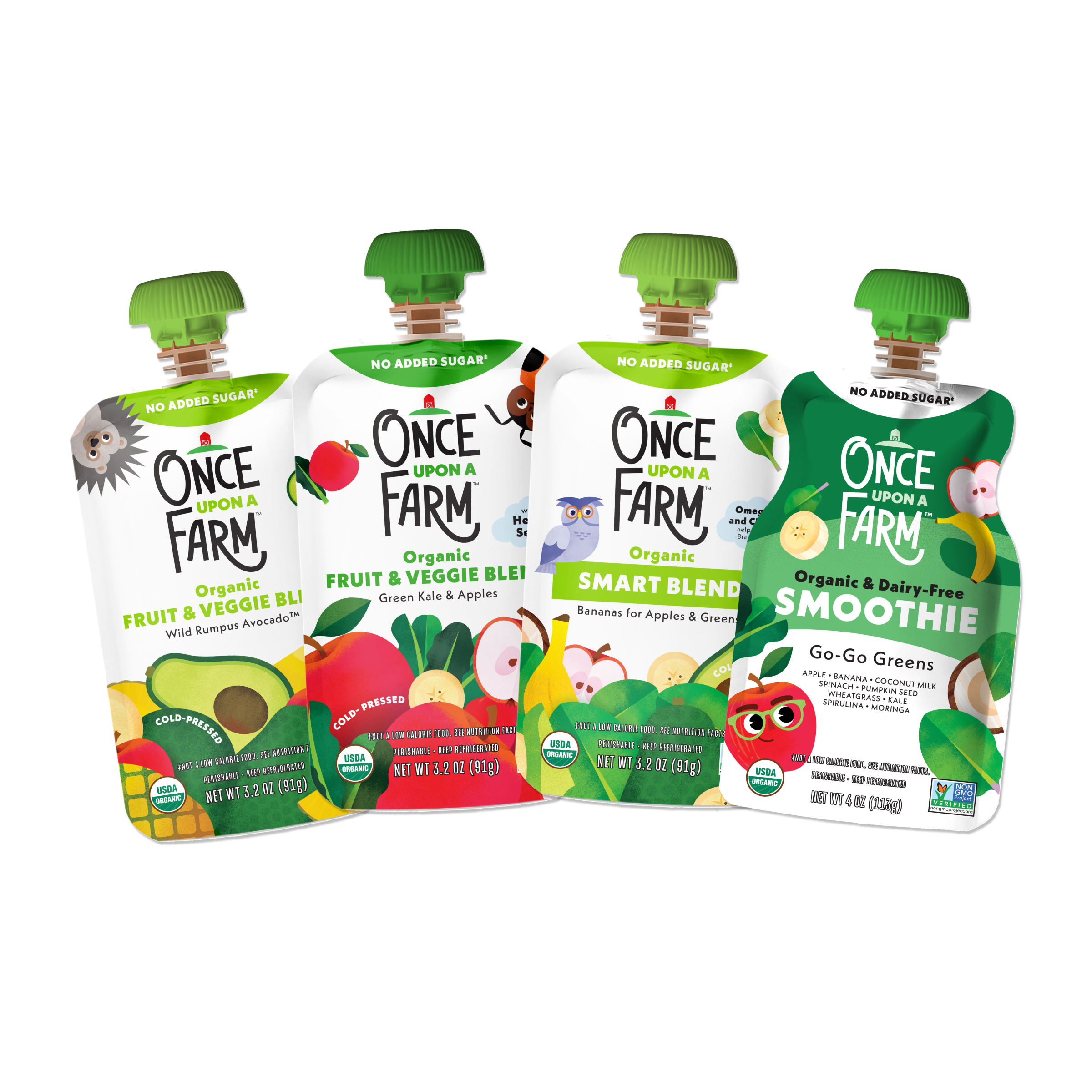 Front of Packaging for Eat Your Greens One-Time Add-On with updated dairy free smoothie pouch