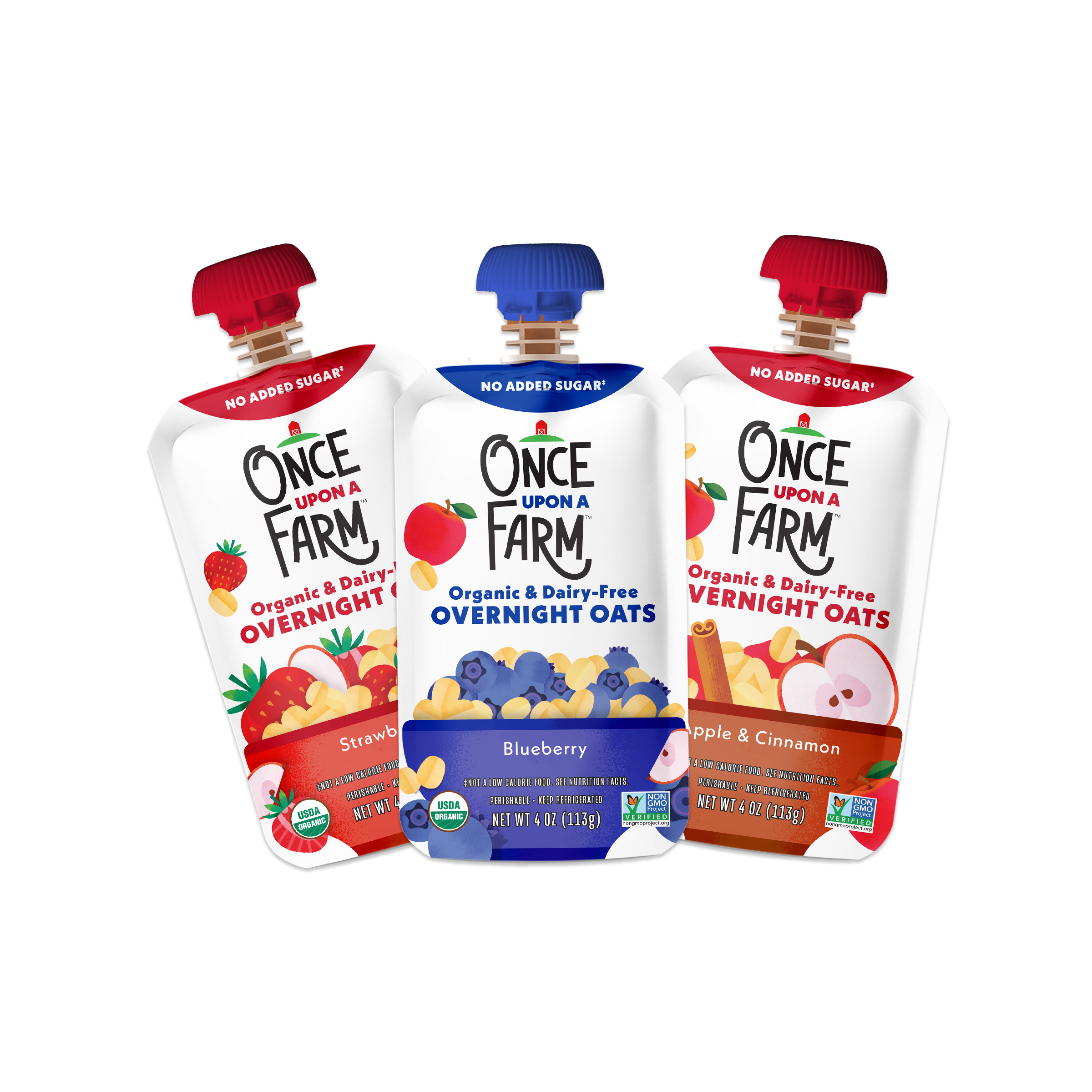 Front of Pouches in Overnight Oats Variety Pack
