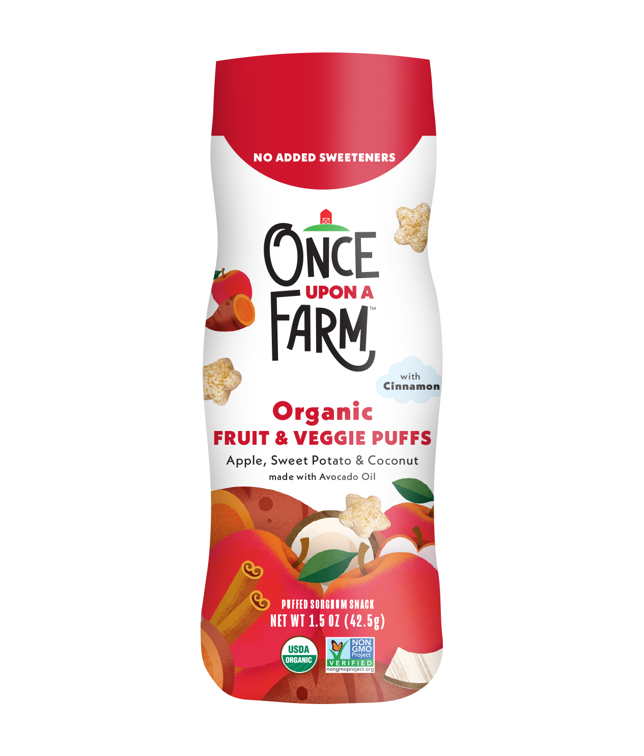 Apple, Sweet Potato & Coconut Puffs, 6ct