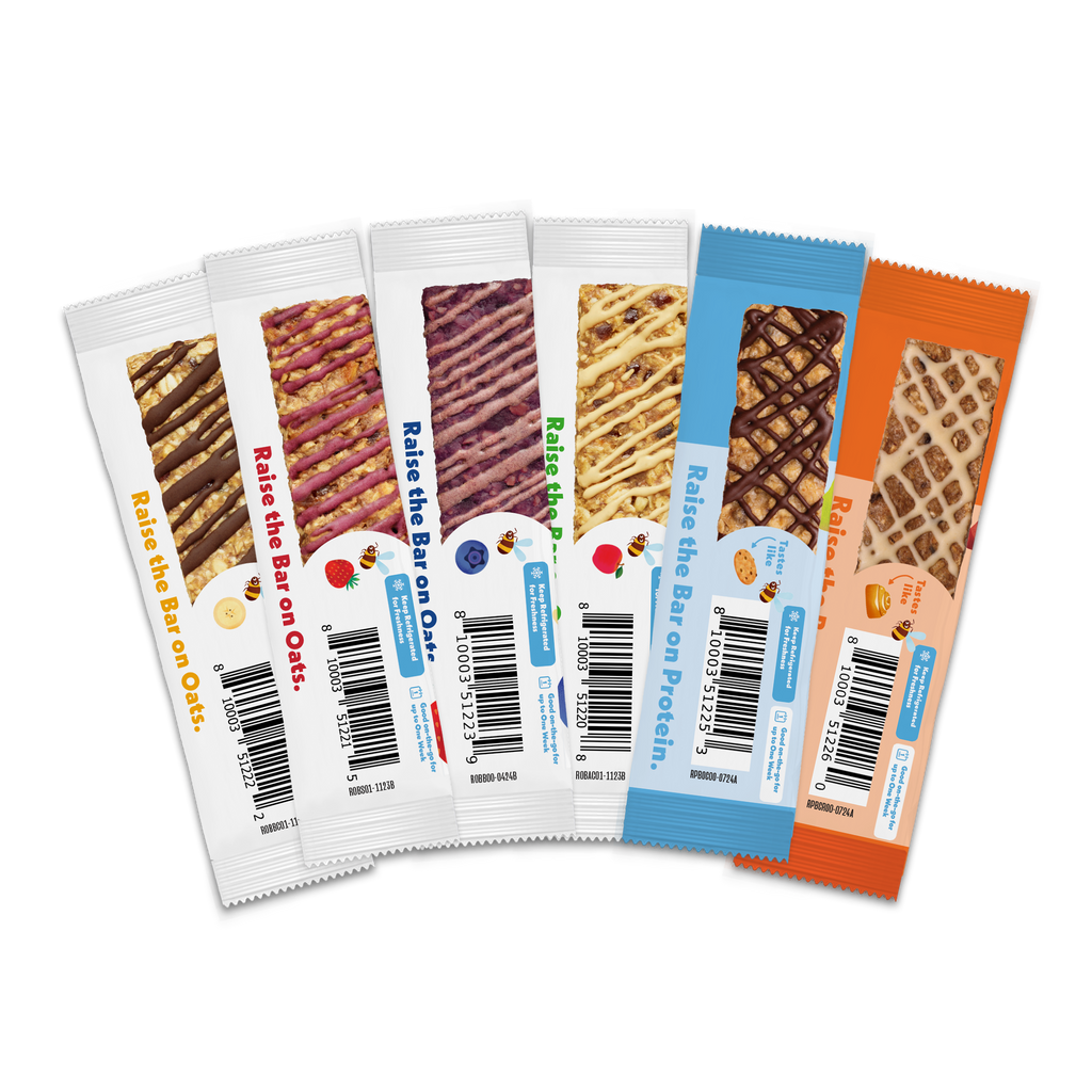 Refrigerated Oat Bar Variety Pack One-Time Add-On Back of Package