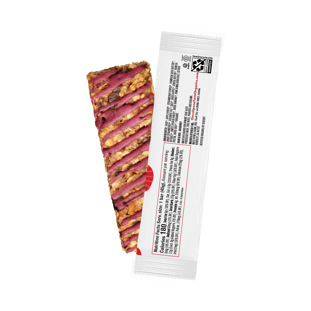 Back of Package: Strawberry Refrigerated Oat Bar