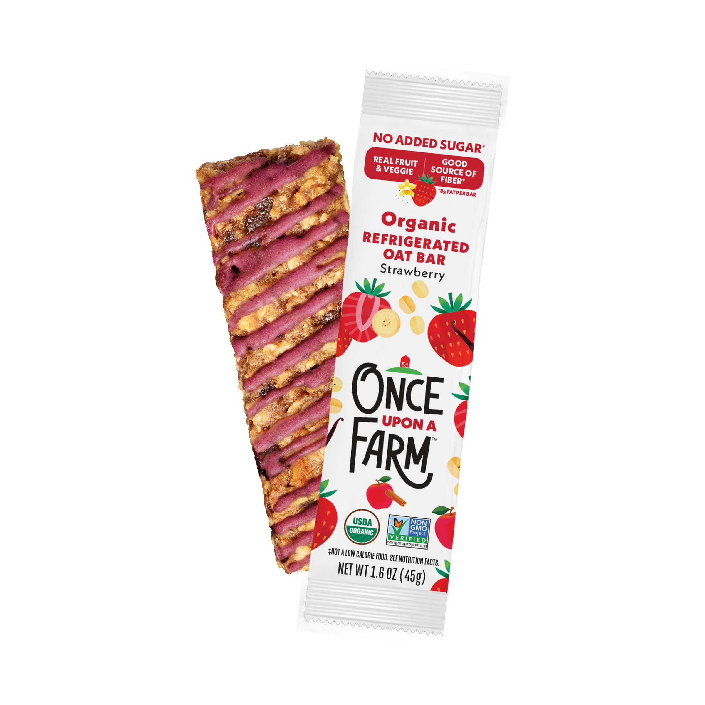 Front of Package: Strawberry Refrigerated Oat Bar