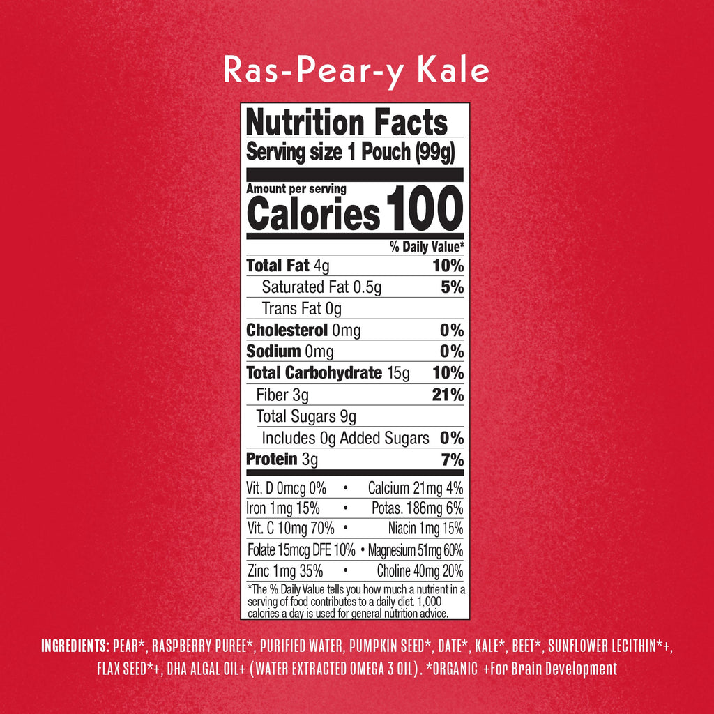 Ras-Pear-y-Kale Smart Blend Nutritional Facts & Ingredients