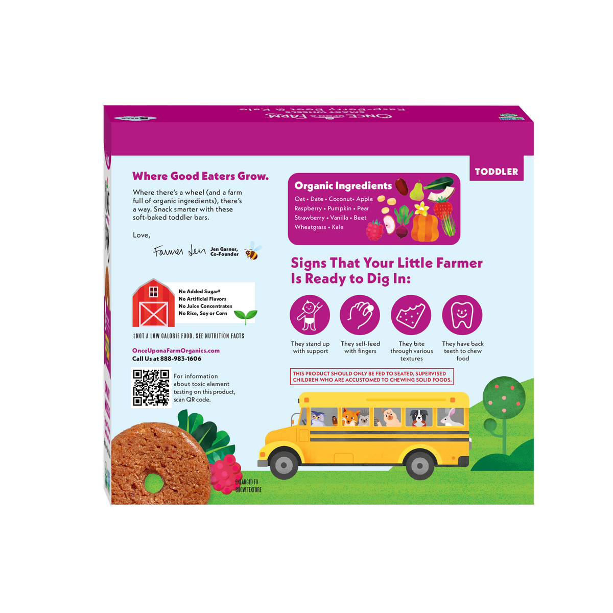 Raspberry Beet Kale Smart Wheels Back of Box