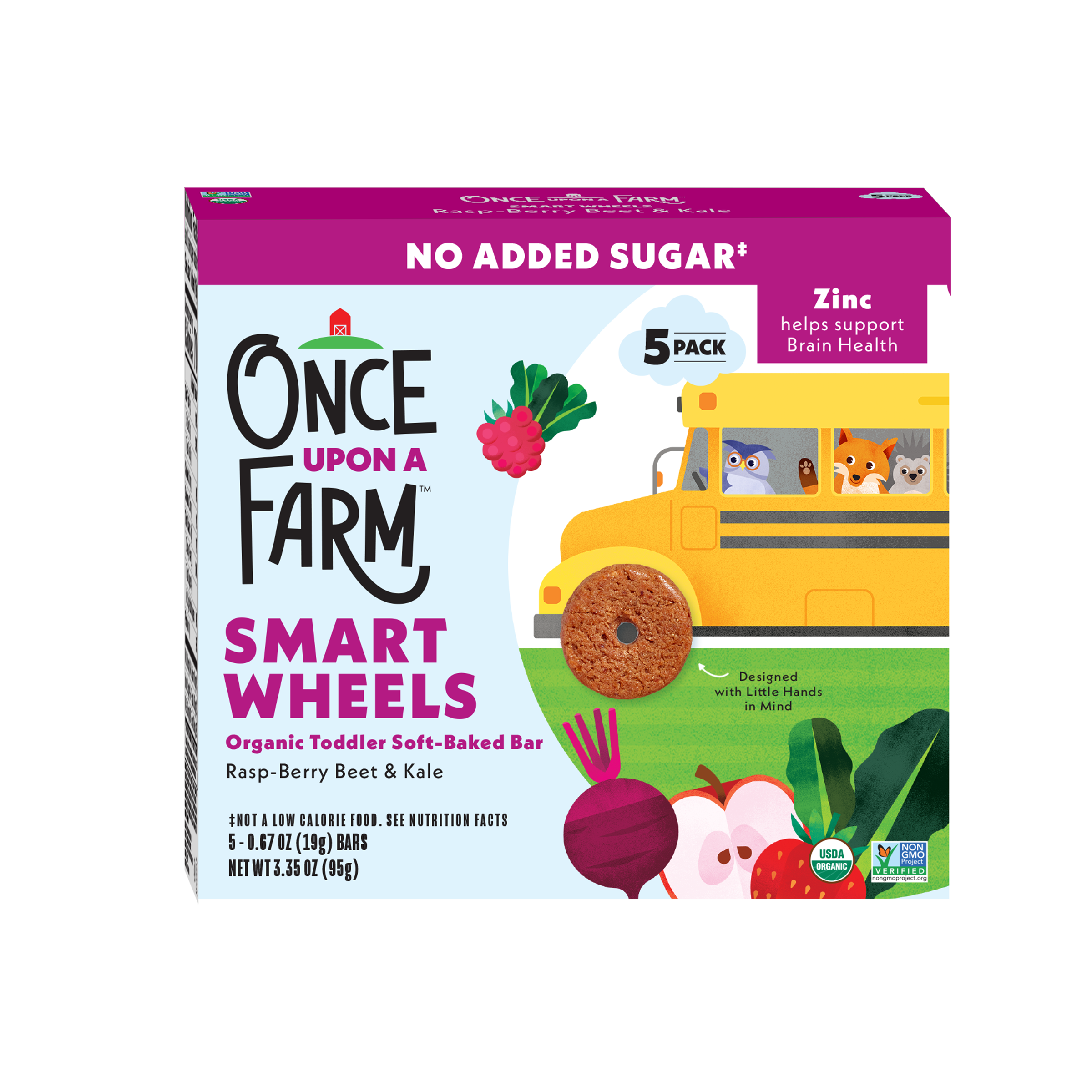 Raspberry Beet Kale Smart Wheels Front of Box