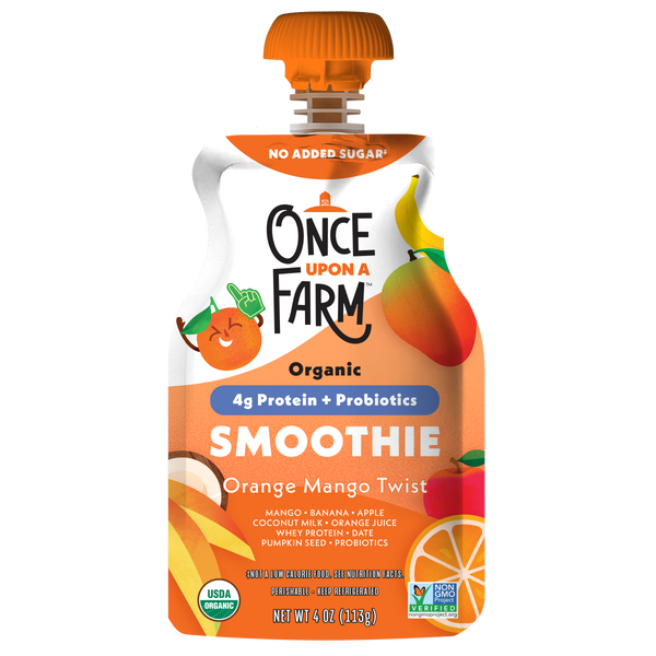 Orange Mango Twist Smoothie with Protein and Probiotics