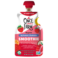 Strawberry Splash Smoothie with Protein and Probiotics