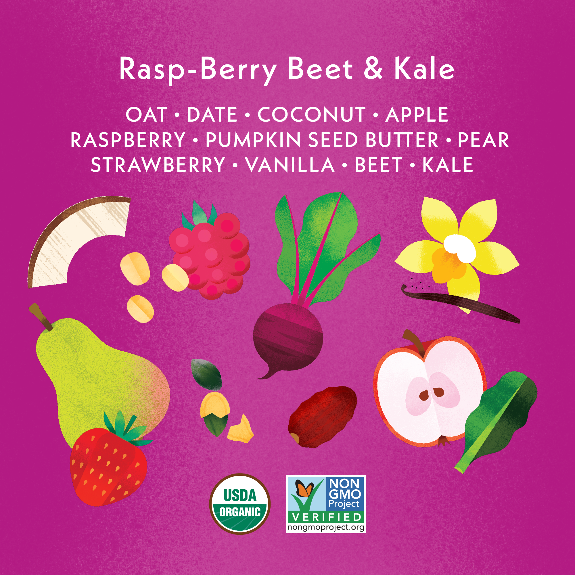 Raspberry Beet Kale Smart Wheels Ingredients