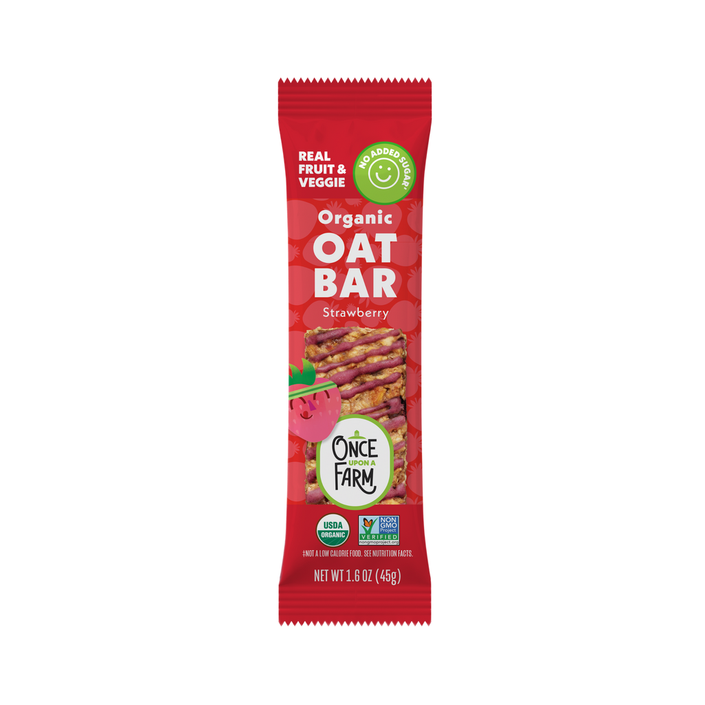 New Strawberry Refrigerated Oat Bar packaging
