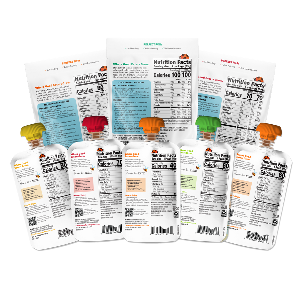 Summertime Snack & Meals Variety Pack back of packaging
