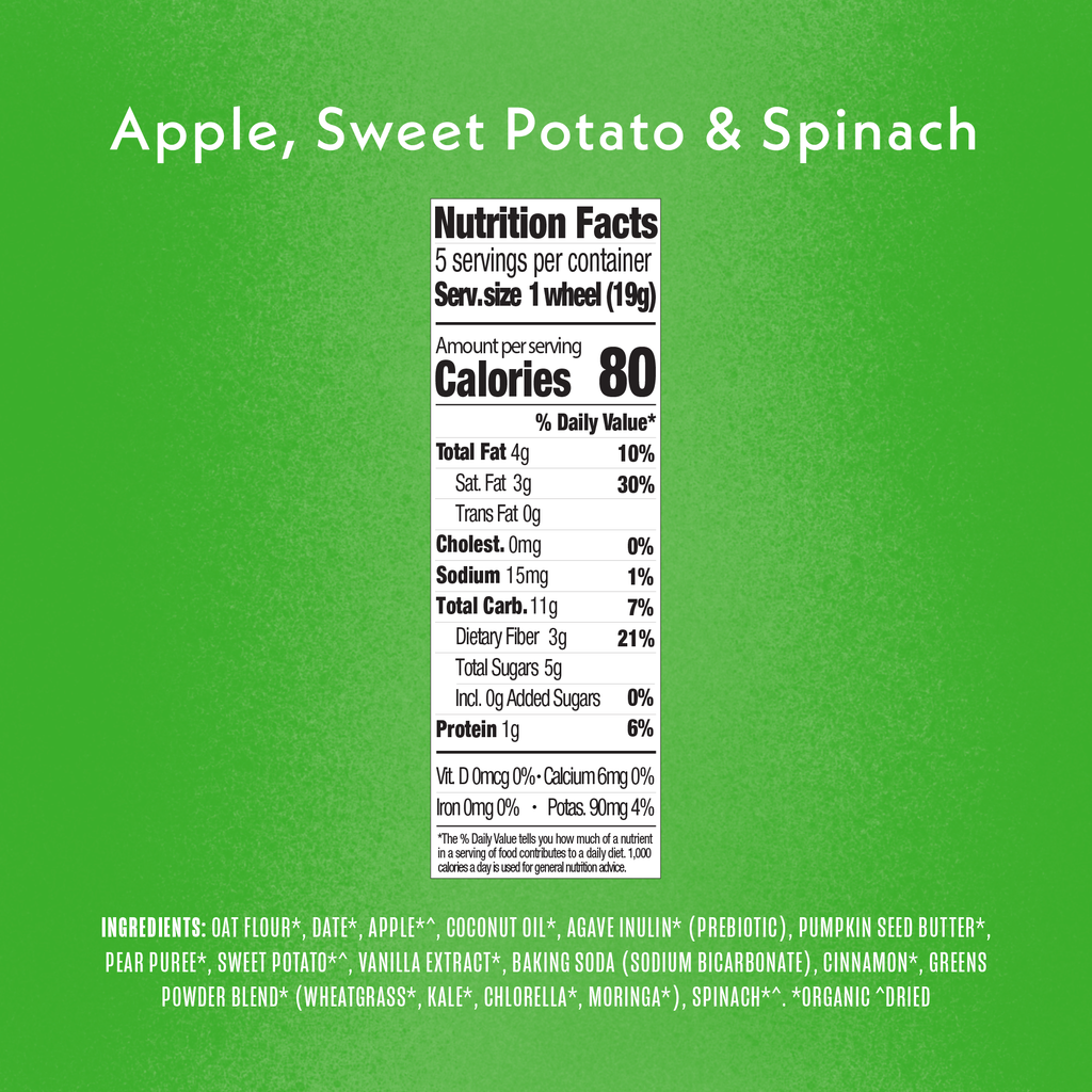 Apple Tractor Wheels Nutrition Fact Panel