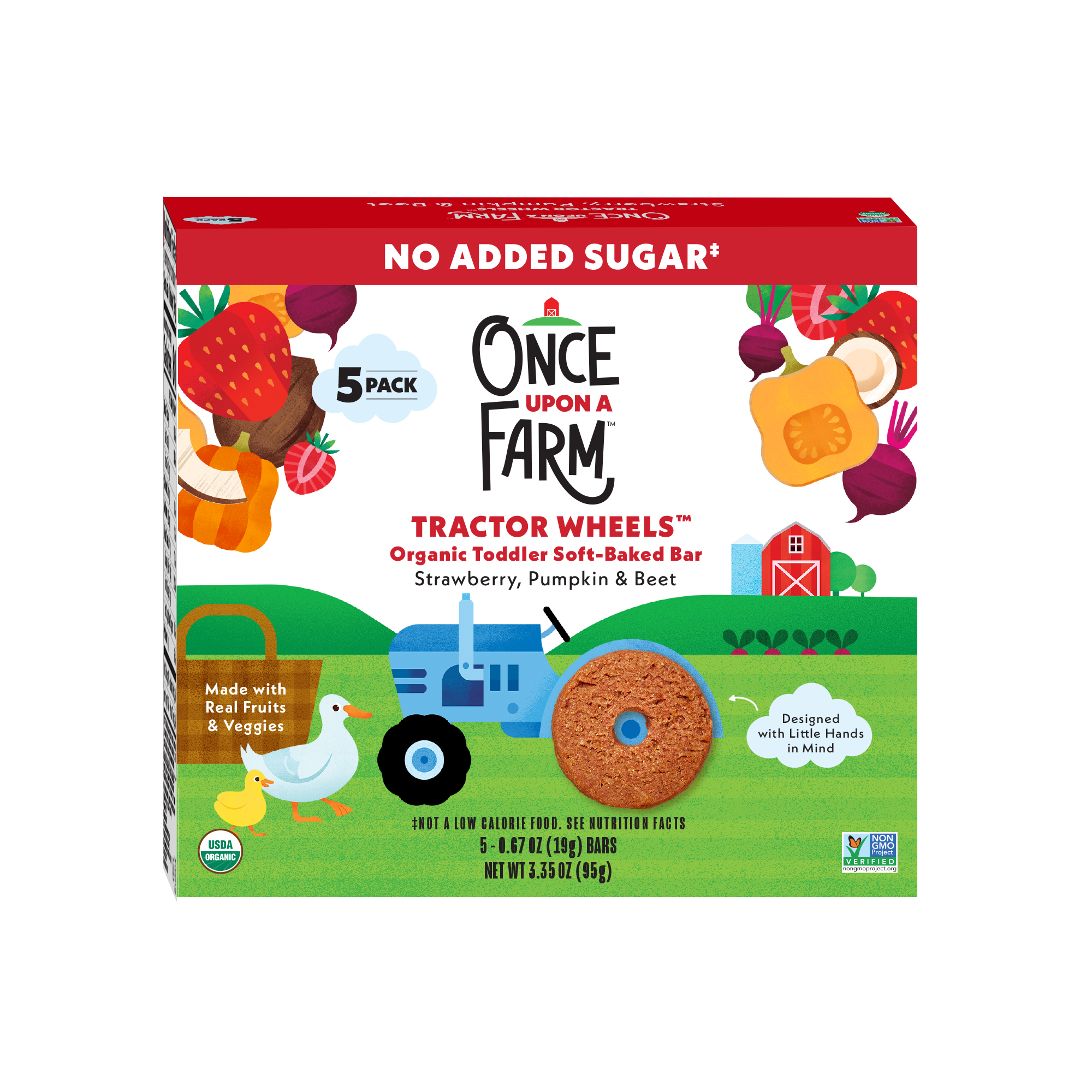 Strawberry, Pumpkin & Beet Tractor Wheels, 8 boxes