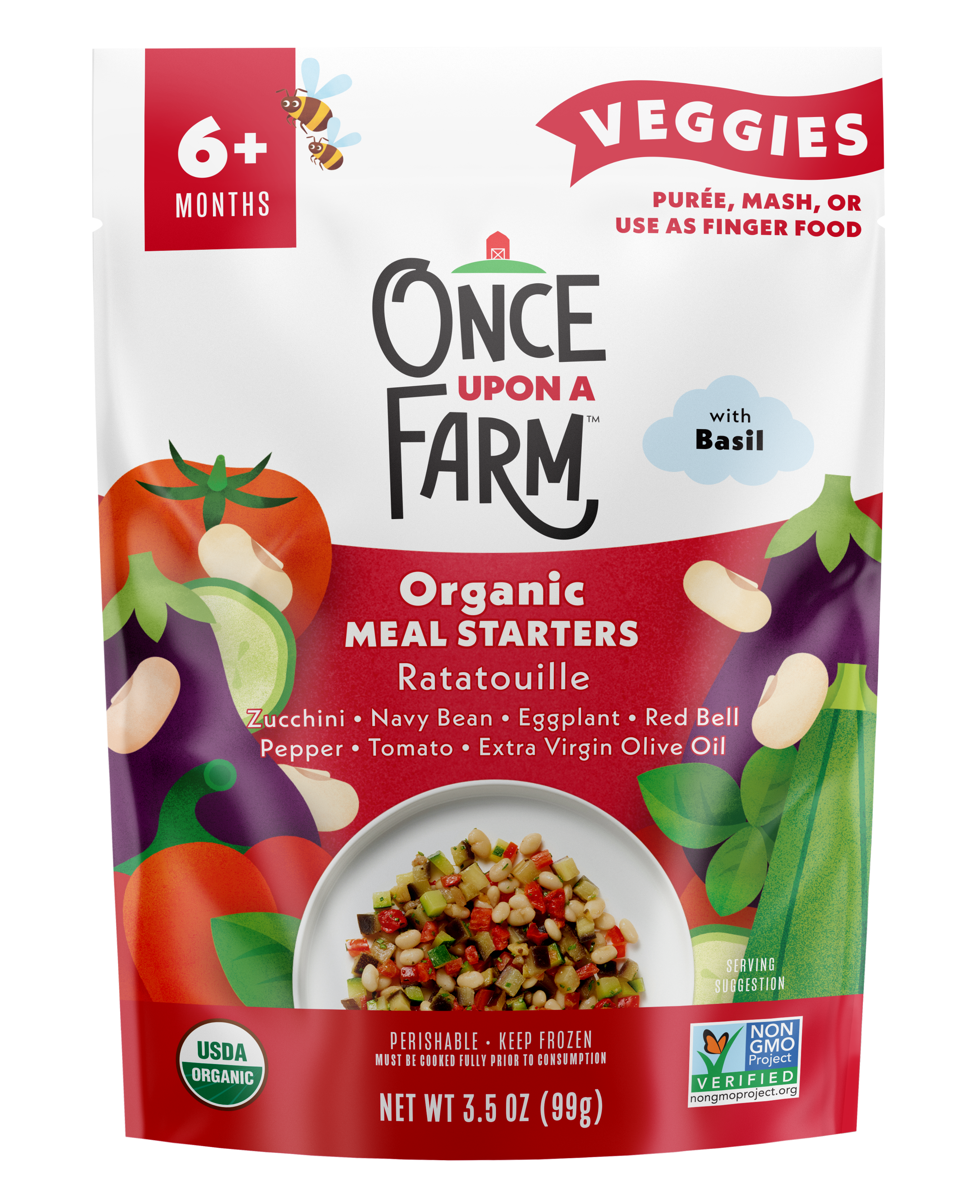 Ratatouille frozen meal front of packaging